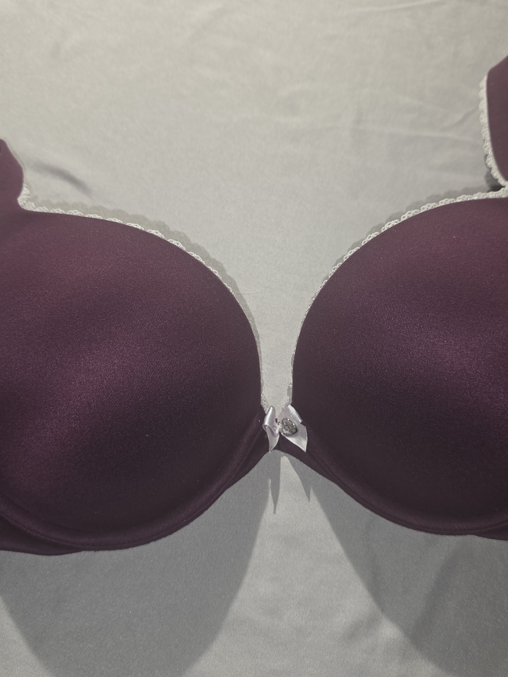 Victoria's Secret Plum Push-Up Bra with Lace Trim
